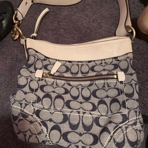 Medium sized Denim Coach bag